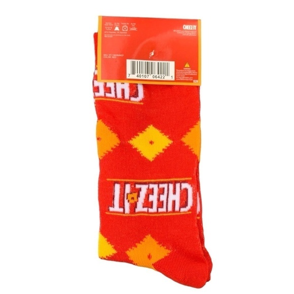 Cheez-It Socks | NWT Crew Socks | Size Men's 6-12 - Picture 3 of 6
